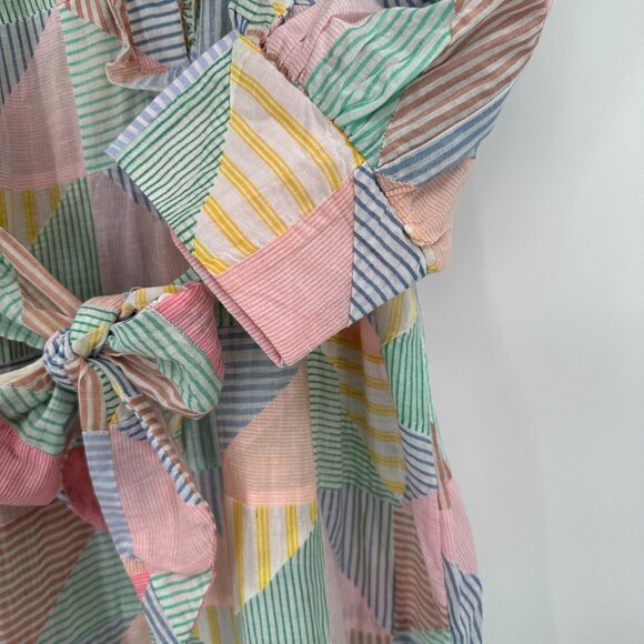 Antik Batik Caroline Long Dress size M 40 Maxi Shirt Dress Belted 100% Cotton - Picture 6 of 13